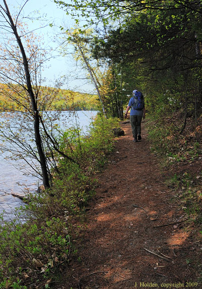 Lac Philippe shoreline