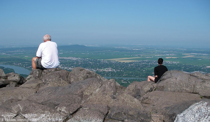The view from the Sugar Loaf, Mont St. Hilaire.