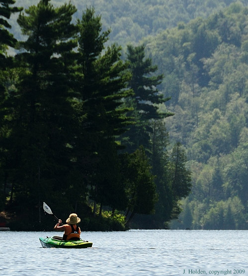 Morning Kayaker on Meech Lake.