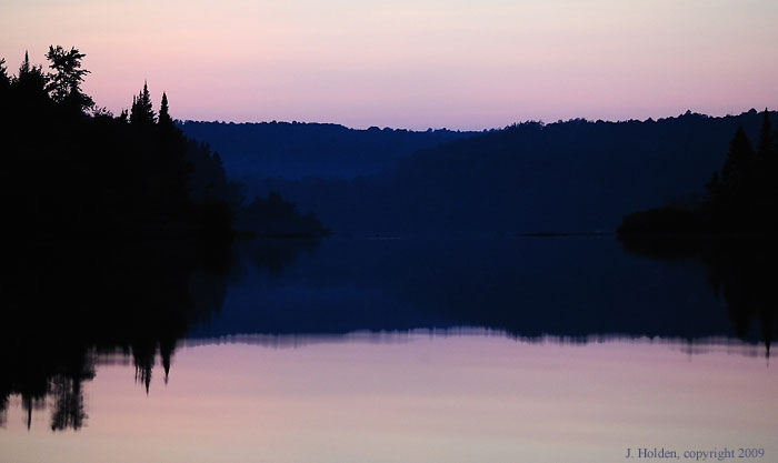 Blue dusk, Lac Champagneur