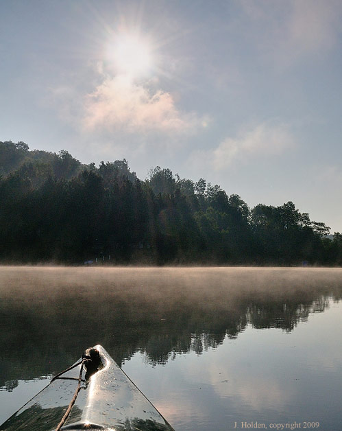 Morning paddle, Lac Champagneur
