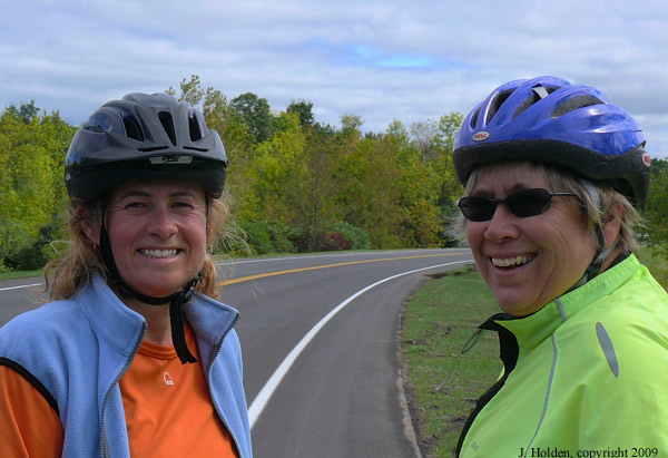 Robin and Pat on the Rockcliffe Parkway