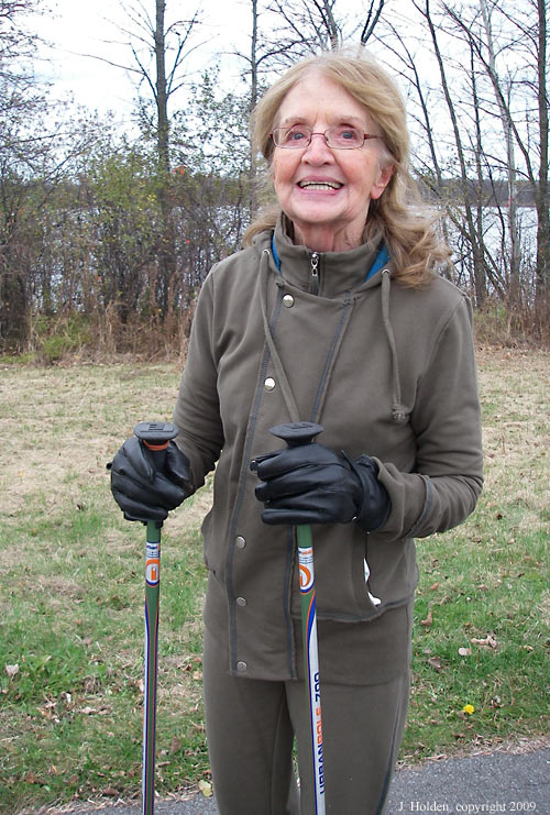 Justine, nordic walker