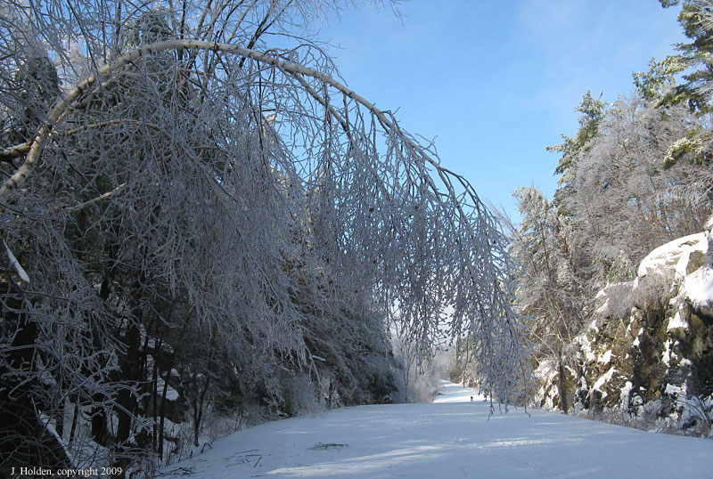 Blue Sky and Ice on the Doldrums