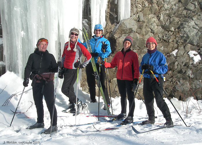 Friday training group at the ice fall