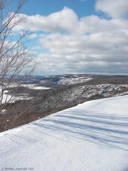 Champlain Lookout with blue sky!