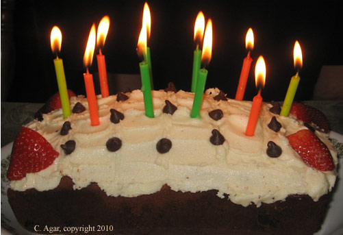 Garry and his birthday candles