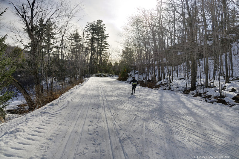 Skier on the Fortune Parkway