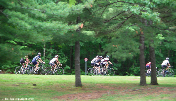 Cyclists near Huron
